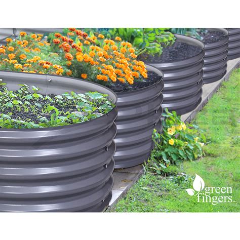 oval metal garden beds